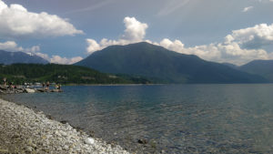 Baden in Nakusp am Arrow Lake