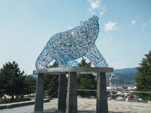 Bären Skulptur in Kelowna
